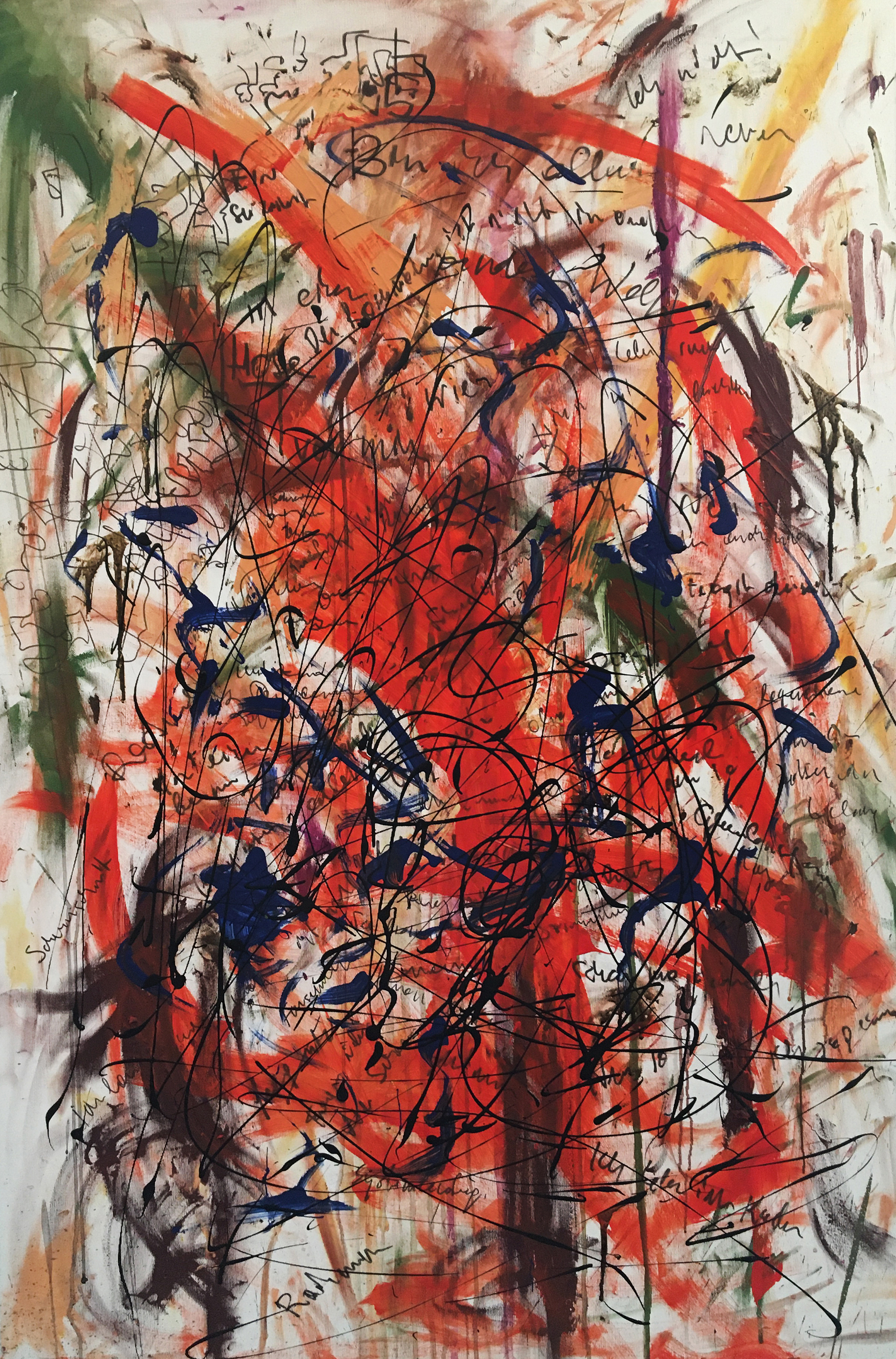 2019, Ohne Titel, Malerei, Öl, Acryl auf Leinwand